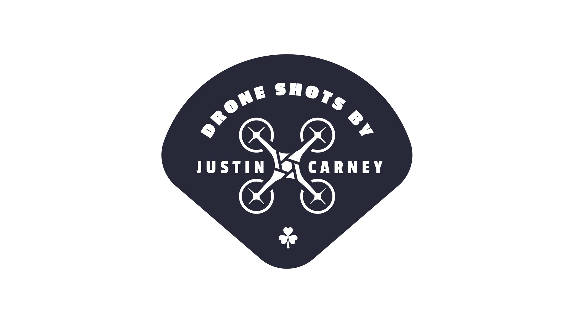Drone Shots badge logo design for Justin Carney.